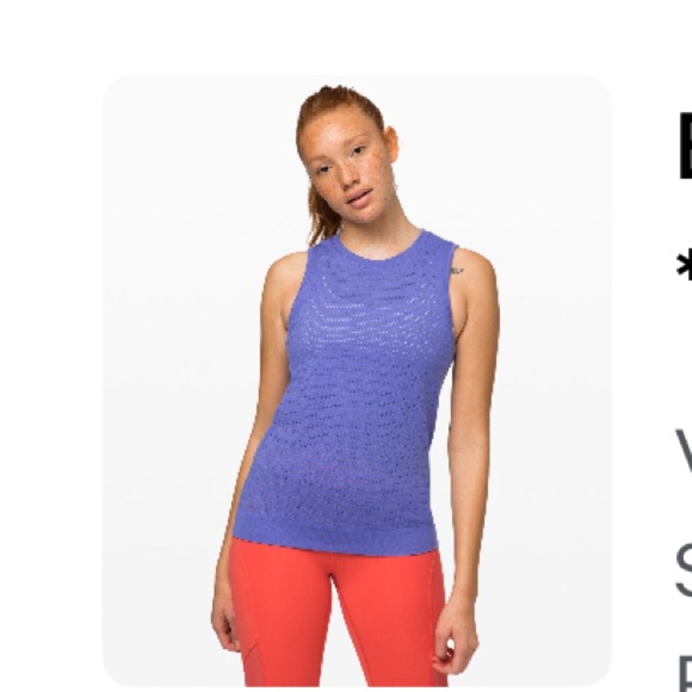 Lululemon breeze Violet Muscle Tank Top